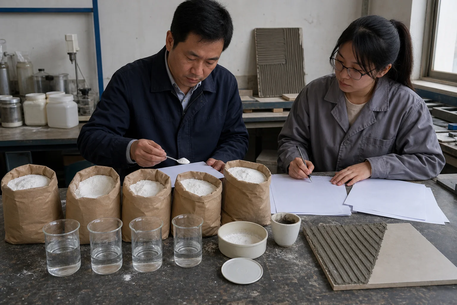 Selecting an HPMC supplier for tile adhesive sag control Comparing HPMC supplier samples for tile adhesive sag control