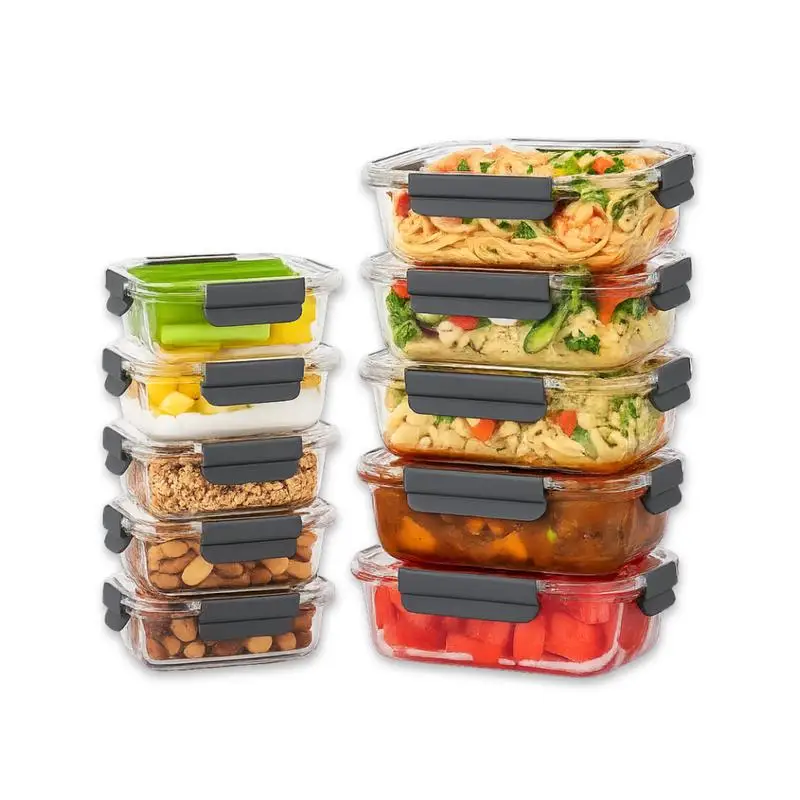 Straame 10-Piece Rectangular Glass Set Hero