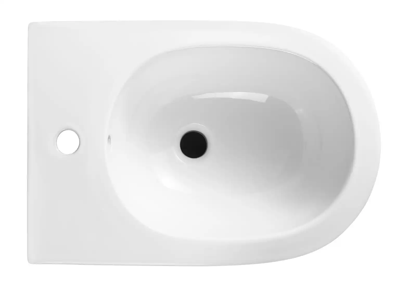 Wave Apron Ceramic Bidet Model YJ-1404 Plan View Cavity wave-apron-ceramic-bidet-yj-1404-top-view