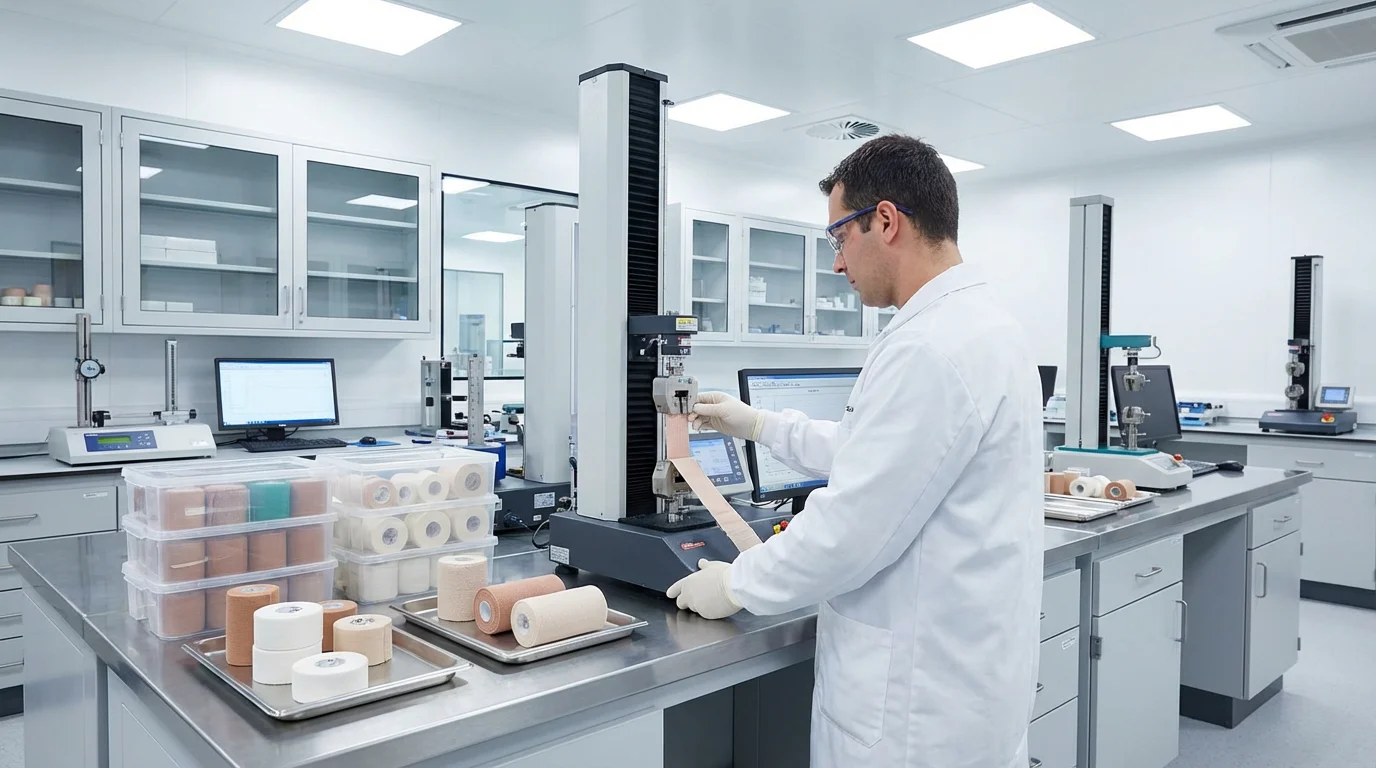 QC laboratory quality inspection medical tape