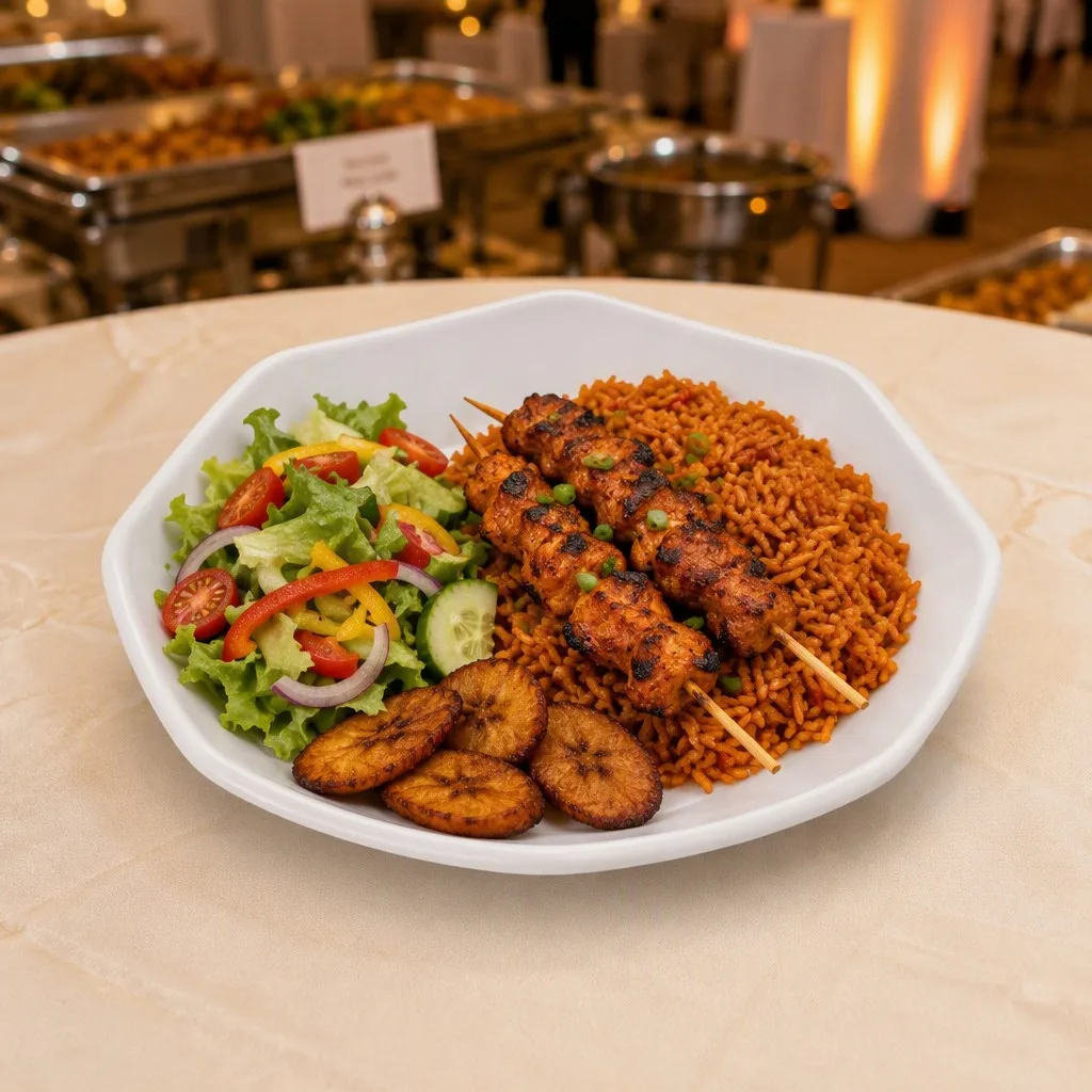 Banquet buffet scene