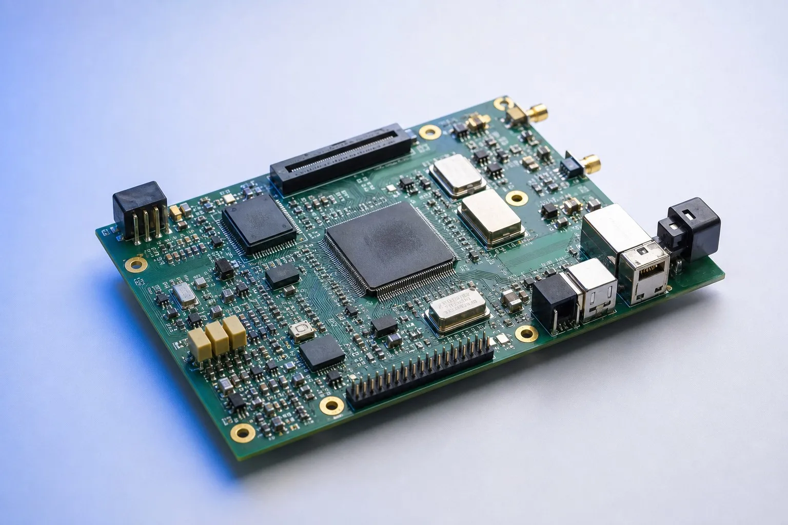 Control electronics circuit board for a test instrument