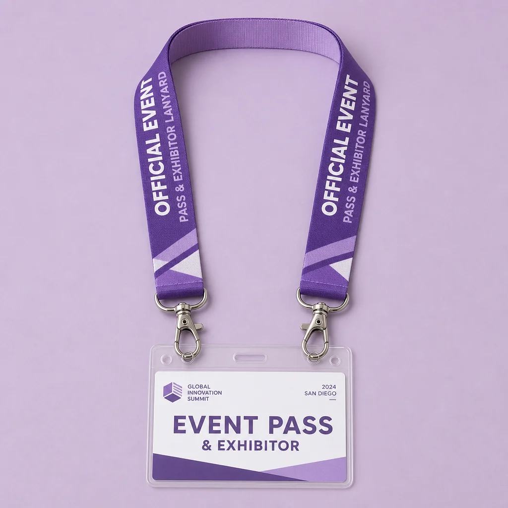 Dual-Hook Anti-Twist Convention Lanyard - Standard Gifts