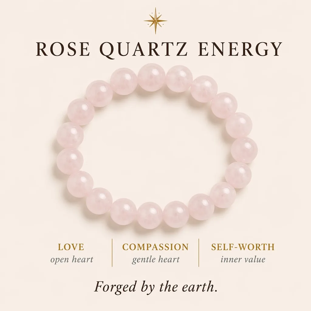 Rose Quartz energy — love, self-worth, warmth