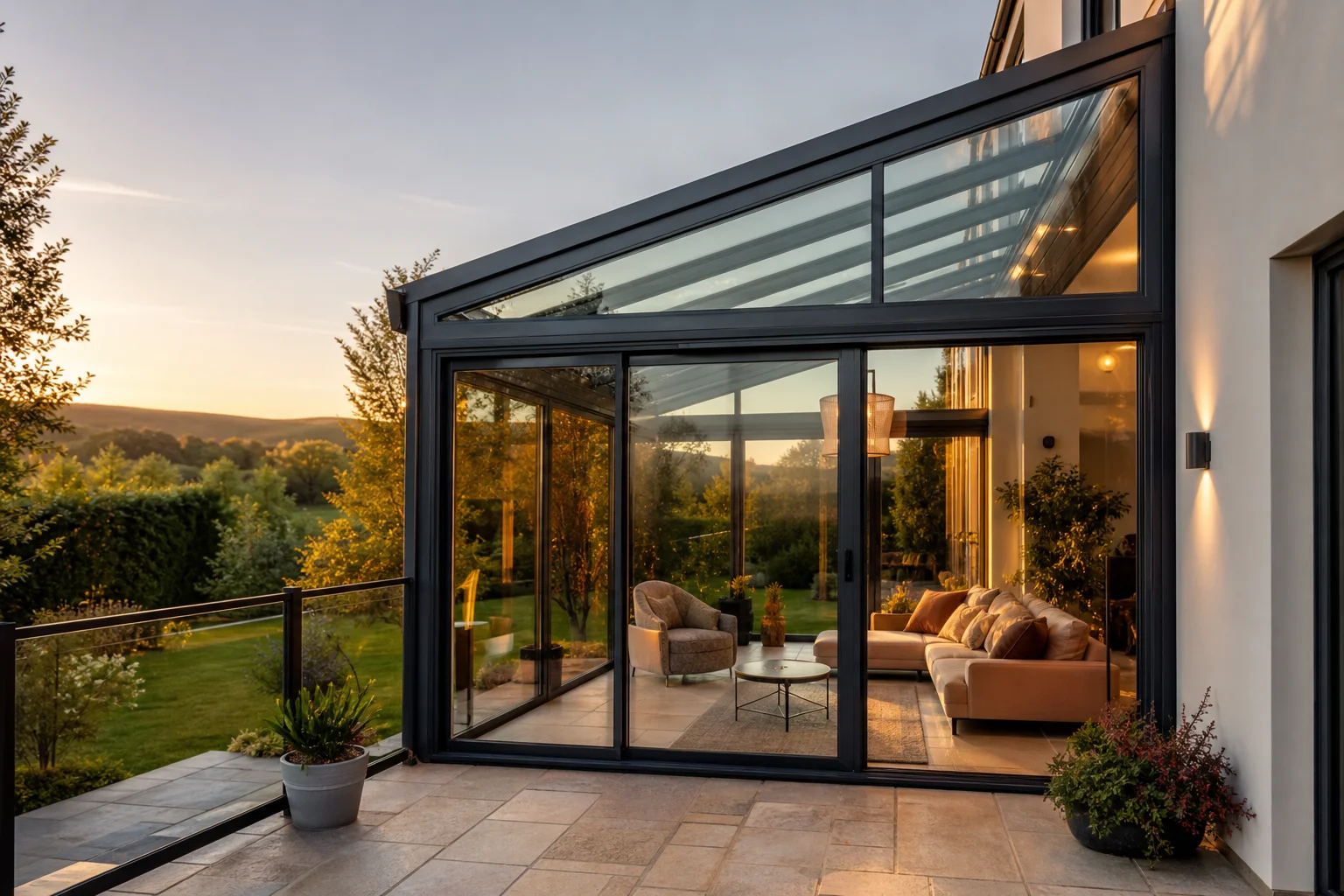 Sunroom Manufacturer China Factory Price Aluminum Glass House Thermal Break Solar Control