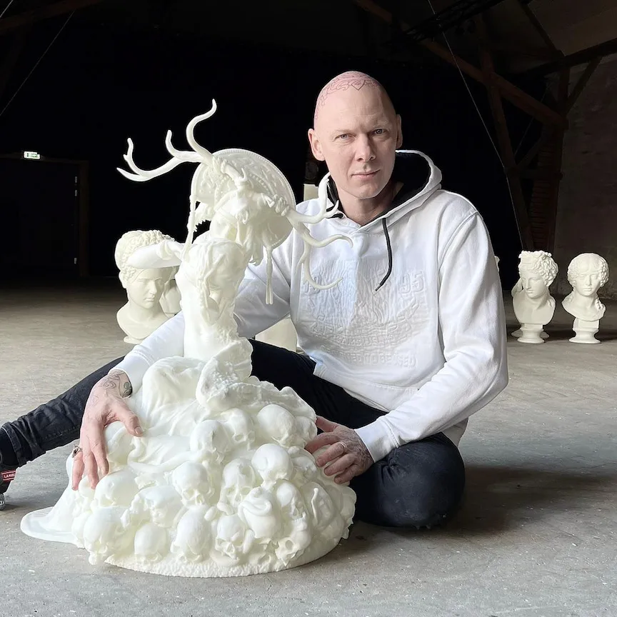 High Precision Large Scale 3d Printing Resin Statue in Life Size - Custom Plastic SLA 3d Printing Service for Sculpture