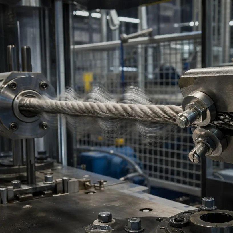Dynamic Stress Test for Steel Wire Rope