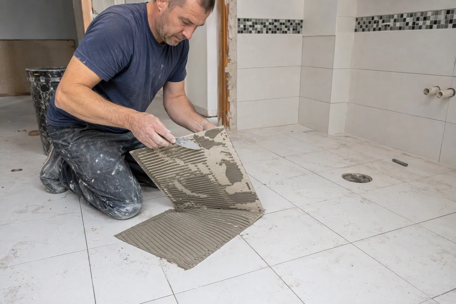 HPMC in tile adhesive supporting open time and water retention
