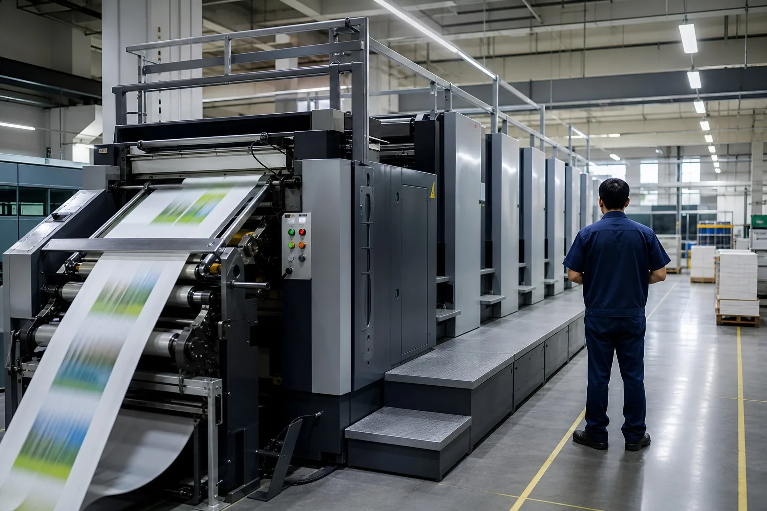 Modern board book printing factory with offset press - China manufacturer