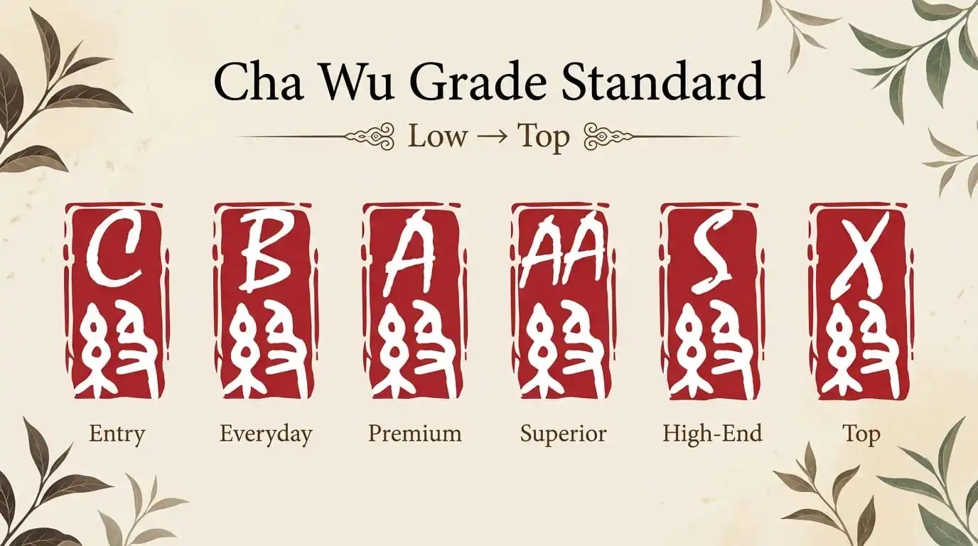 Cha Wu Grade Standard — Tea Quality Grading Chart