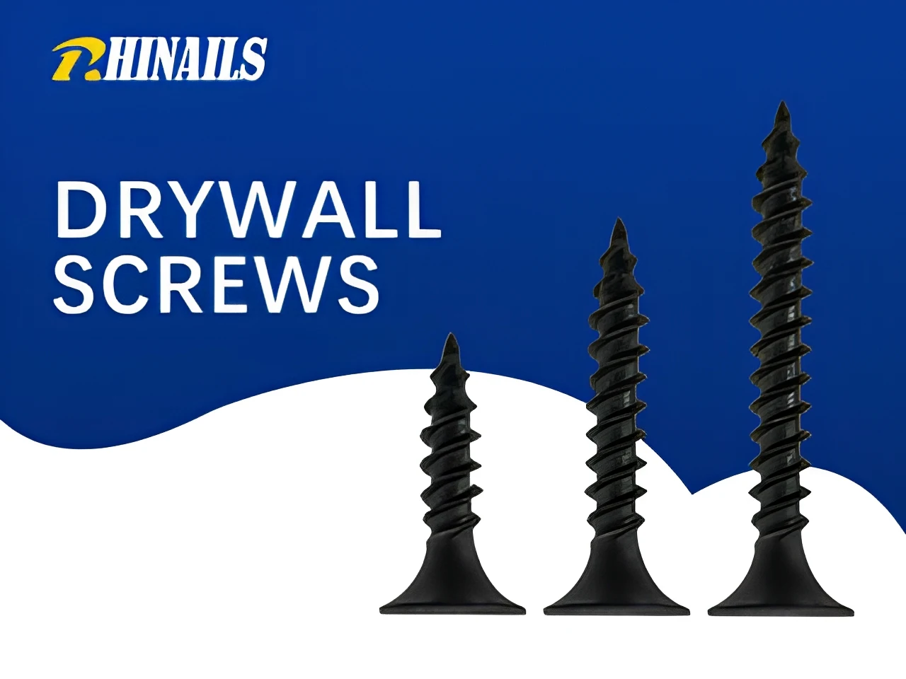 Rhinails black phosphate drywall screws collection in 1022A carbon steel