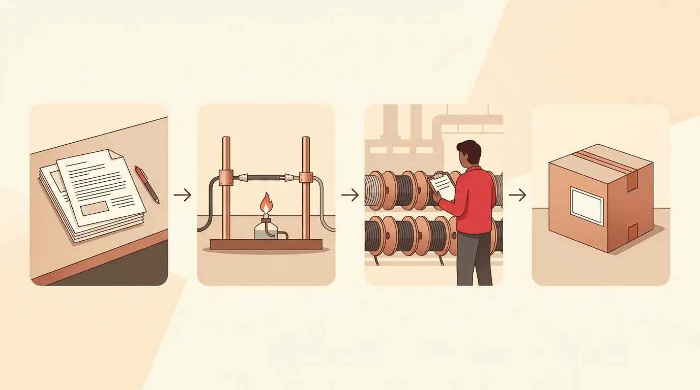 The certification journey — documents, laboratory testing, factory inspection, certified product
