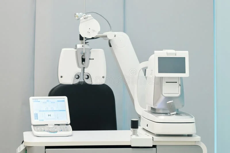 Modern ophthalmic clinic examination room