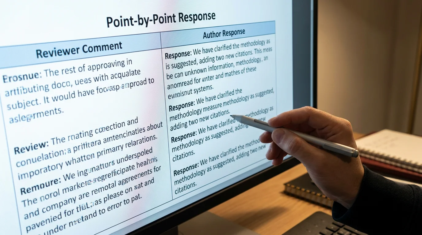 Structured Point-by-Point Response Table