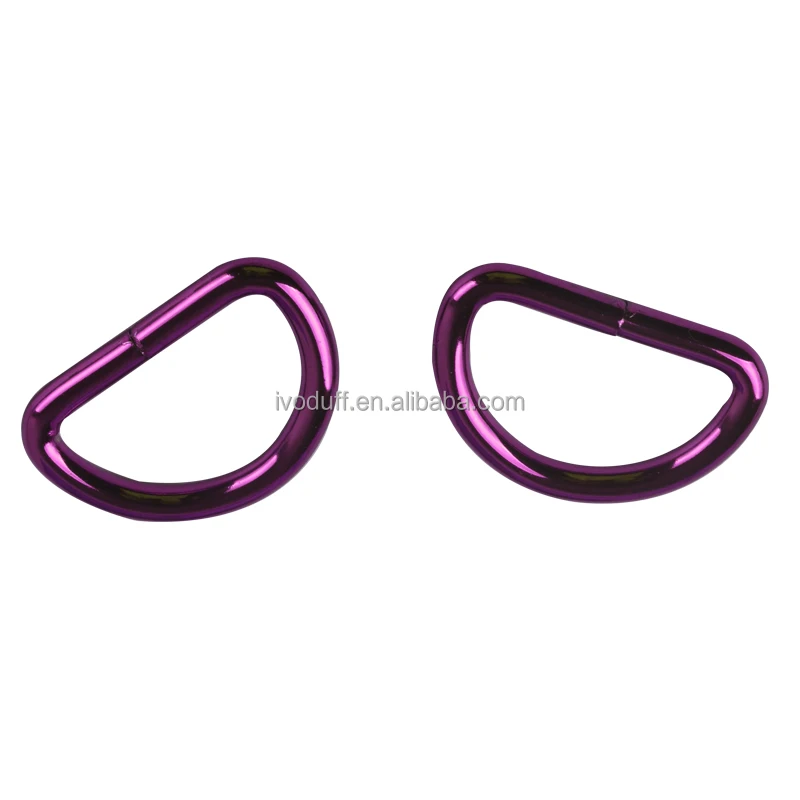 

Various Color Metal Handbag Purse Strap D Ring Buckle Connector, Optional