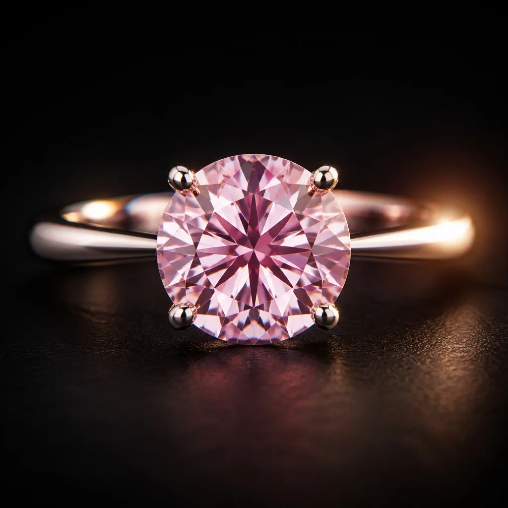 Pink Moissanite Rings