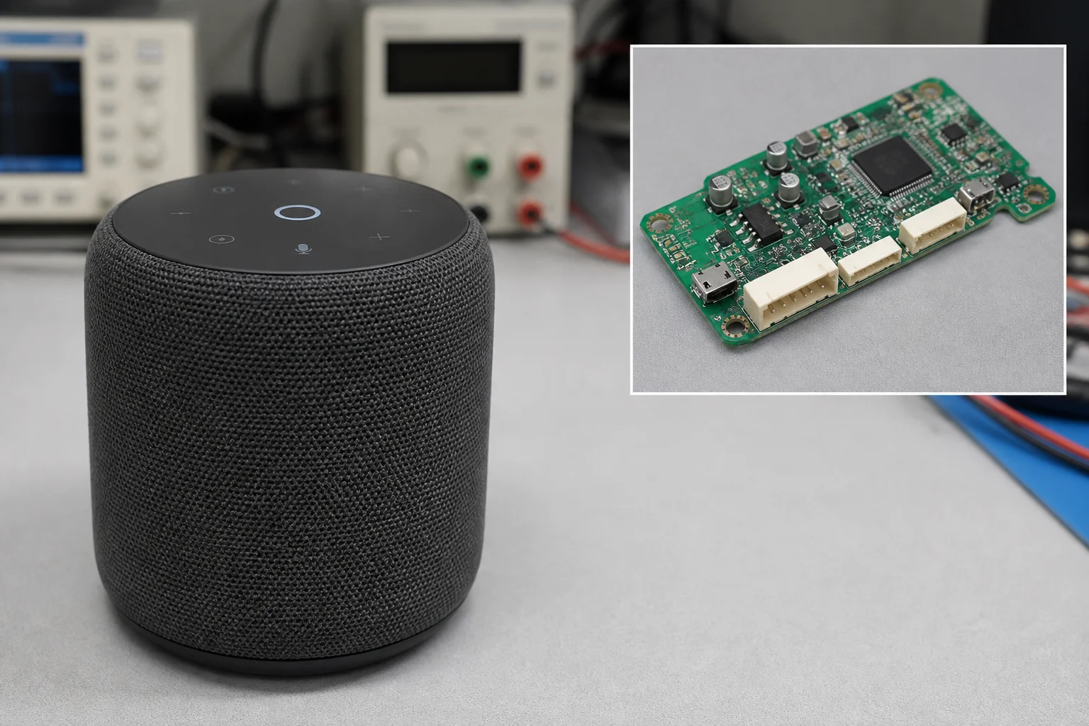 Voice-controlled smart speaker