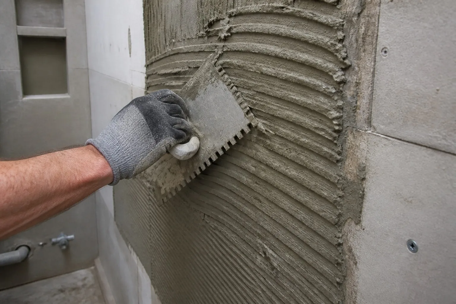 HPMC in tile adhesive controlling water retention and tile slip