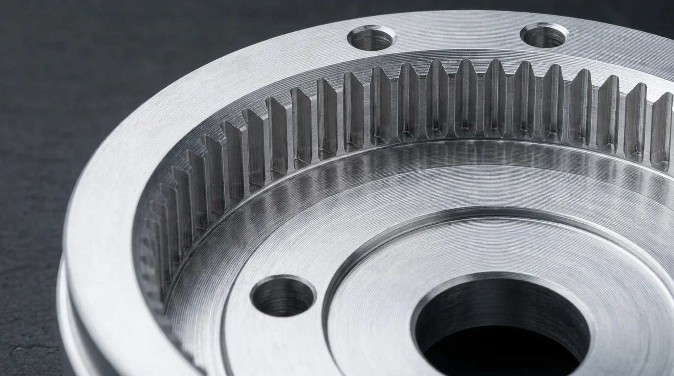 Alloyer CNC machined 7075-T6 aluminum harmonic drive housing with anodized finish