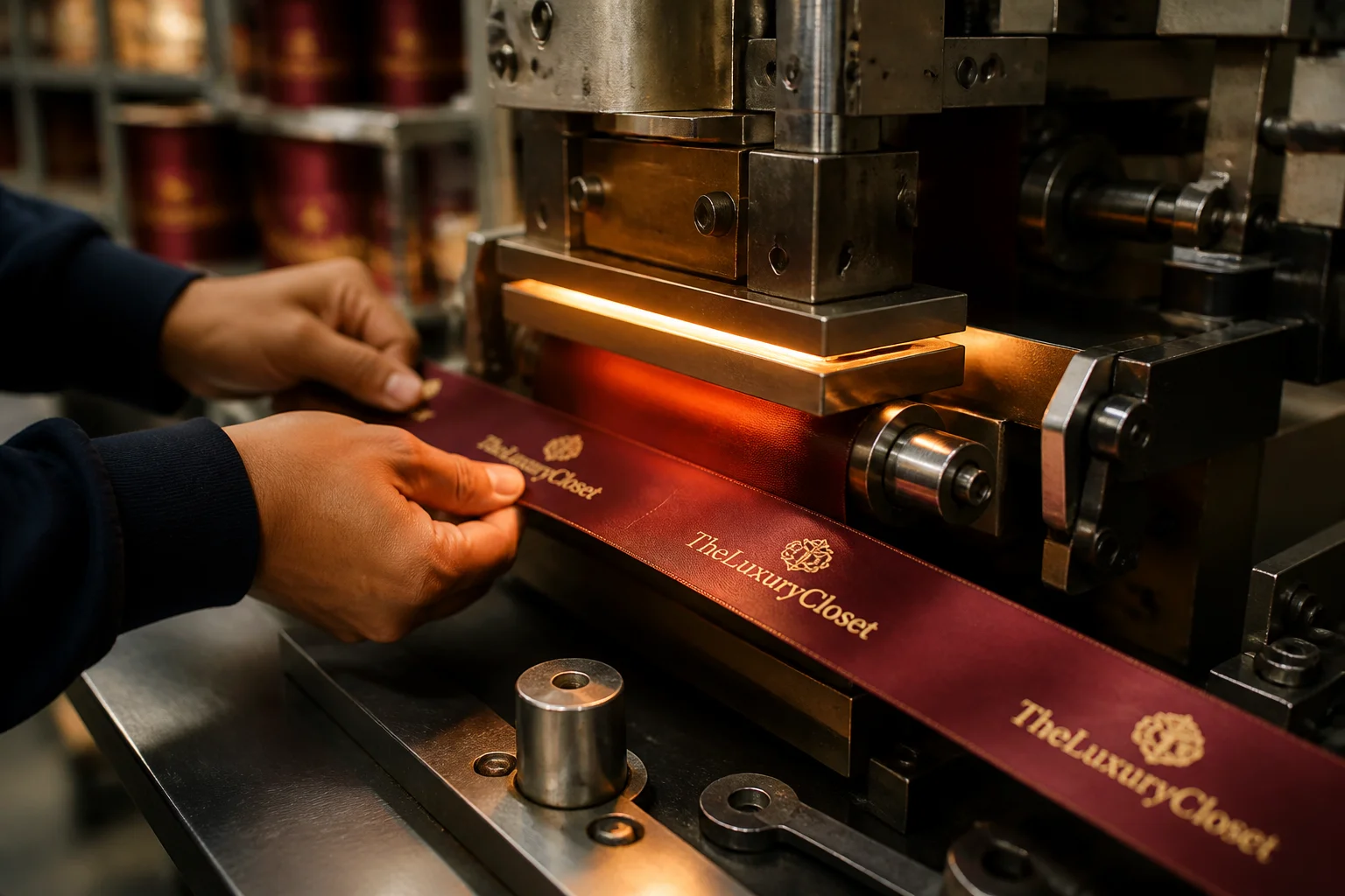 chocolate packaging ribbon