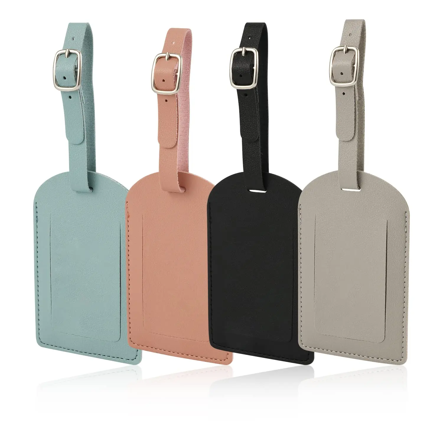 Luxury PU Leather Privacy Luggage Tag