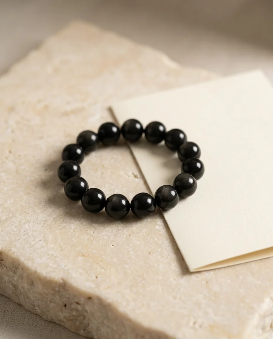 Black Obsidian bracelet ritual styling