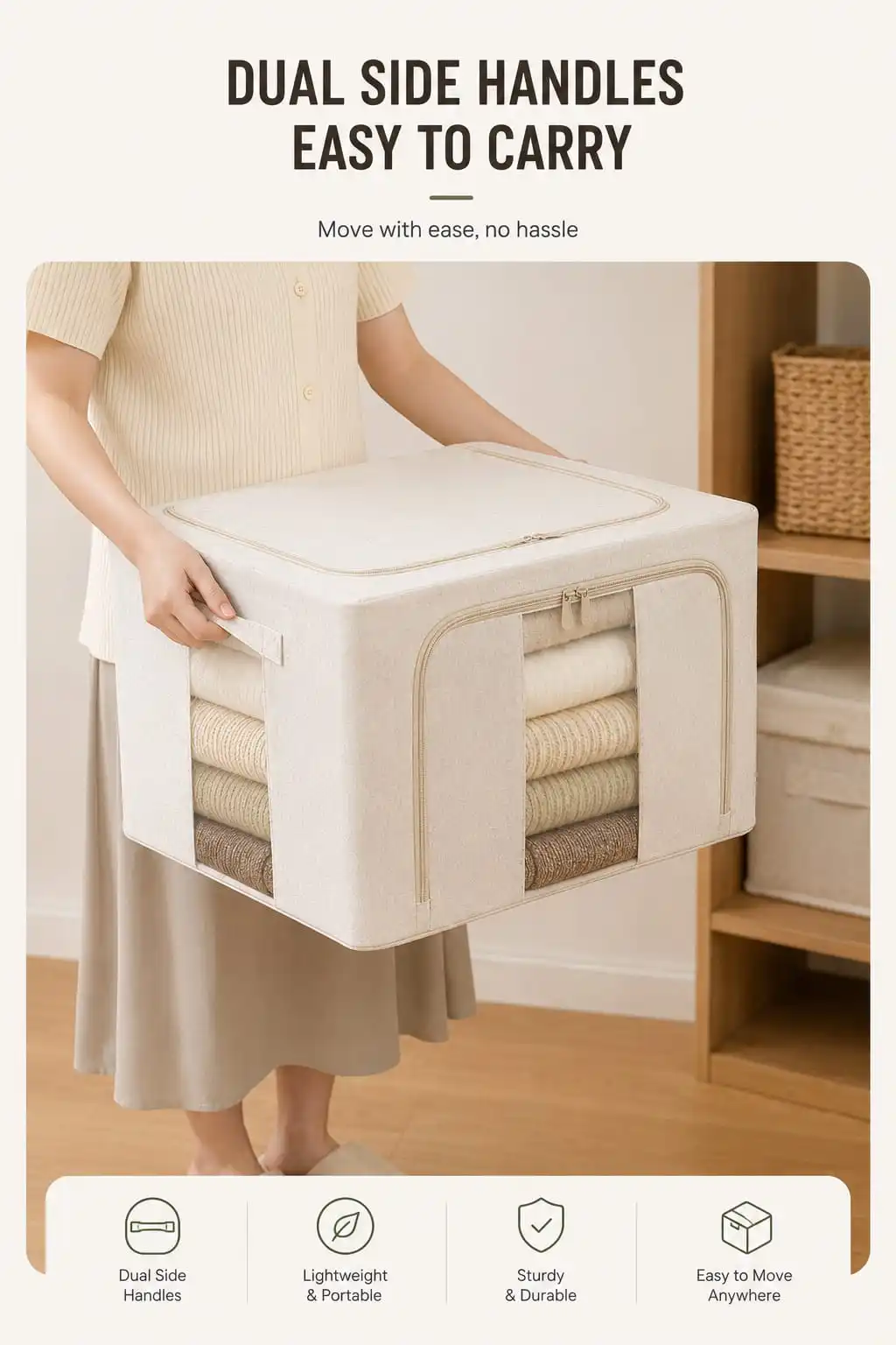 Kinfold Storage Box – Closet, Bedroom, Dorm Room, Storage Room scenes