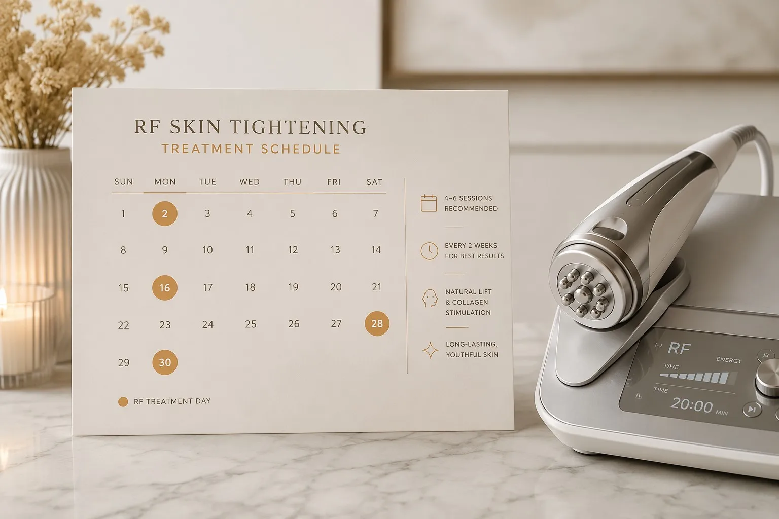 RF treatment schedule