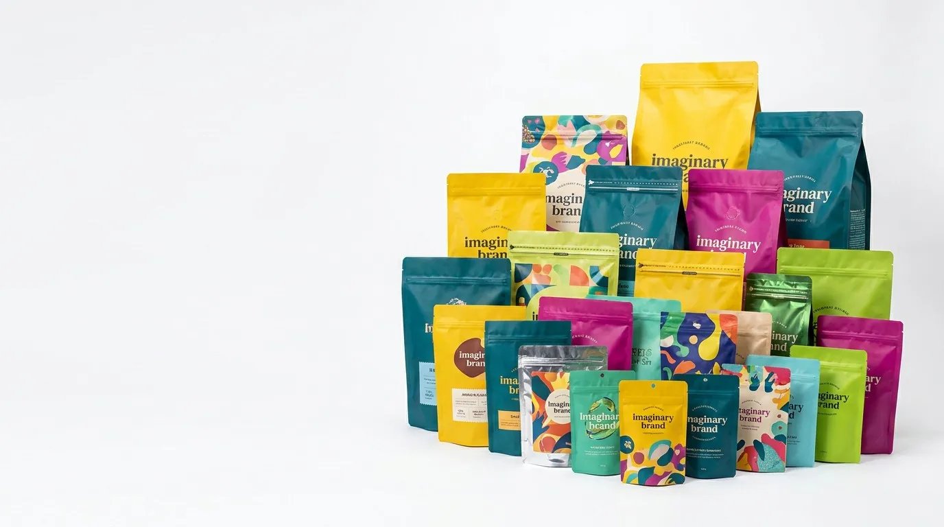 Vibrant Stand Up Pouches Group
