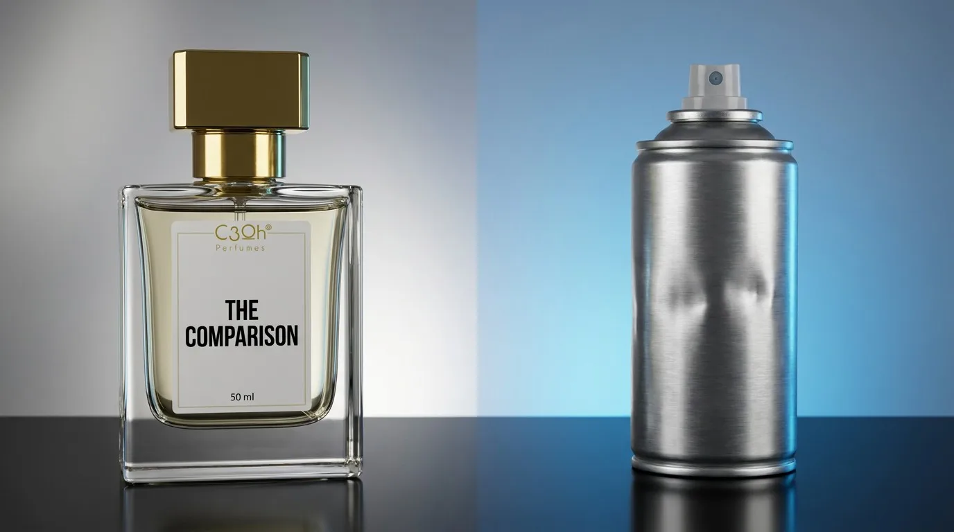 Perfume vs Deodorant for Body Odor Comparison
