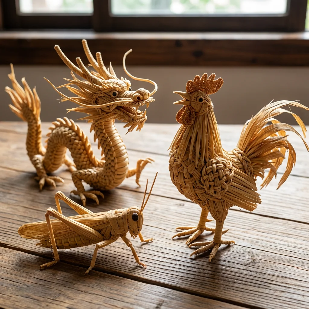 Traditional Chinese Woven Straw Hat