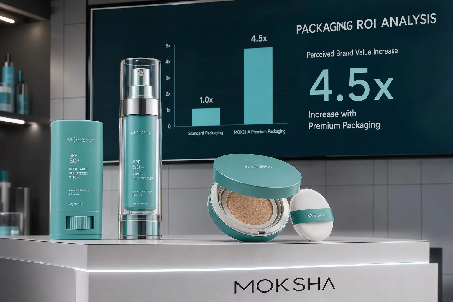 Re-application Packaging Innovation: Suncare ROI and component engineering