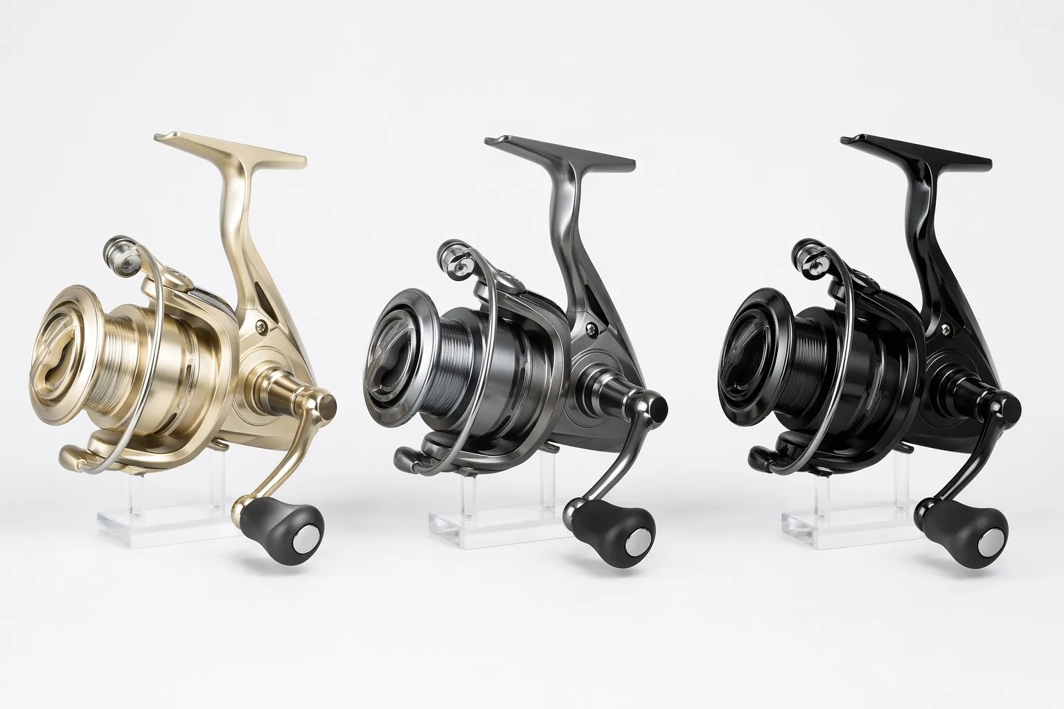 Private label fishing reels - same body, different colors