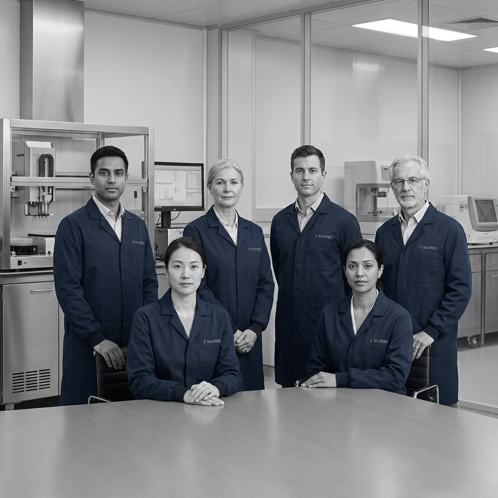 Silfeed Technical Leadership Team in Navy Uniforms