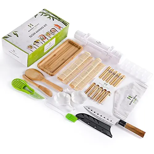Professional Sushi Making Kit with Bamboo Mat