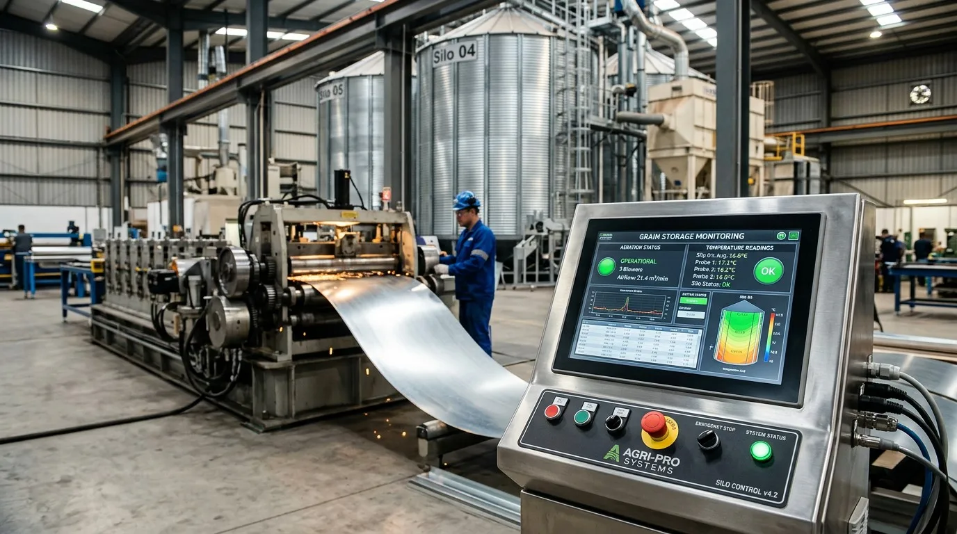 Smart Grain Silo Monitoring and Automated Aeration Interface