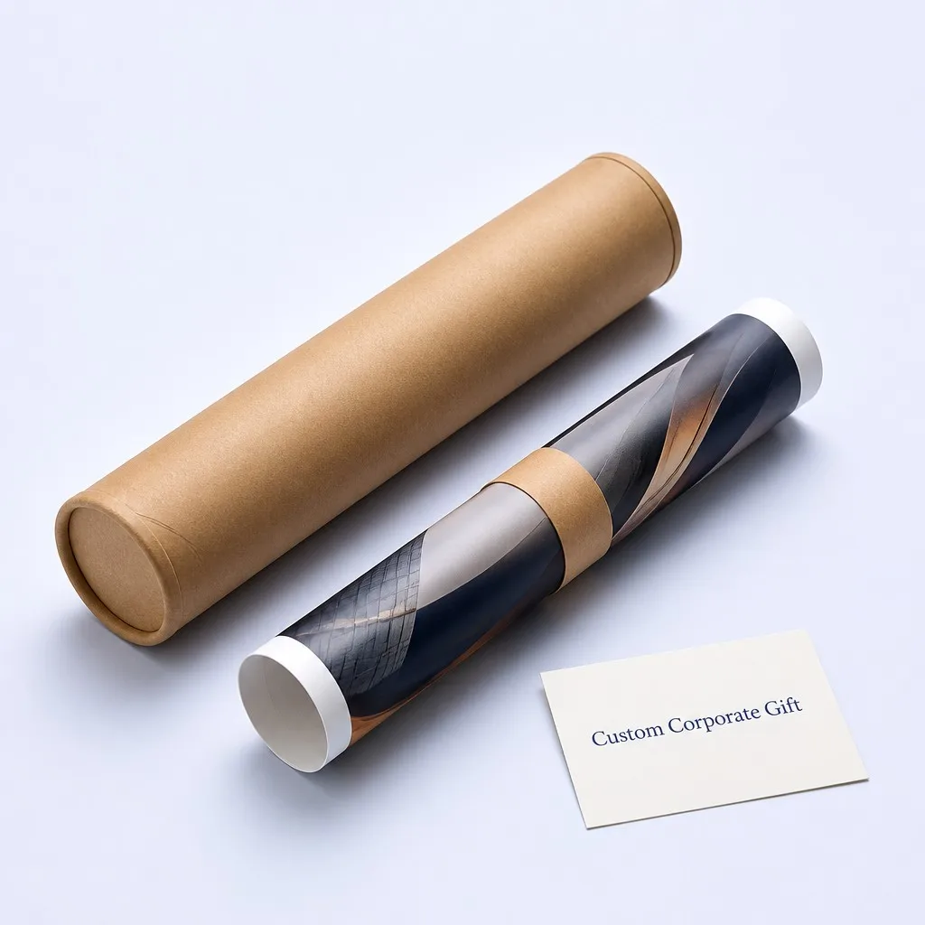 Custom corporate gift — poster tube packaging