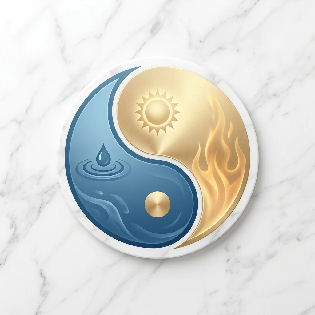 Yin-Yang Balance of Sun and Water