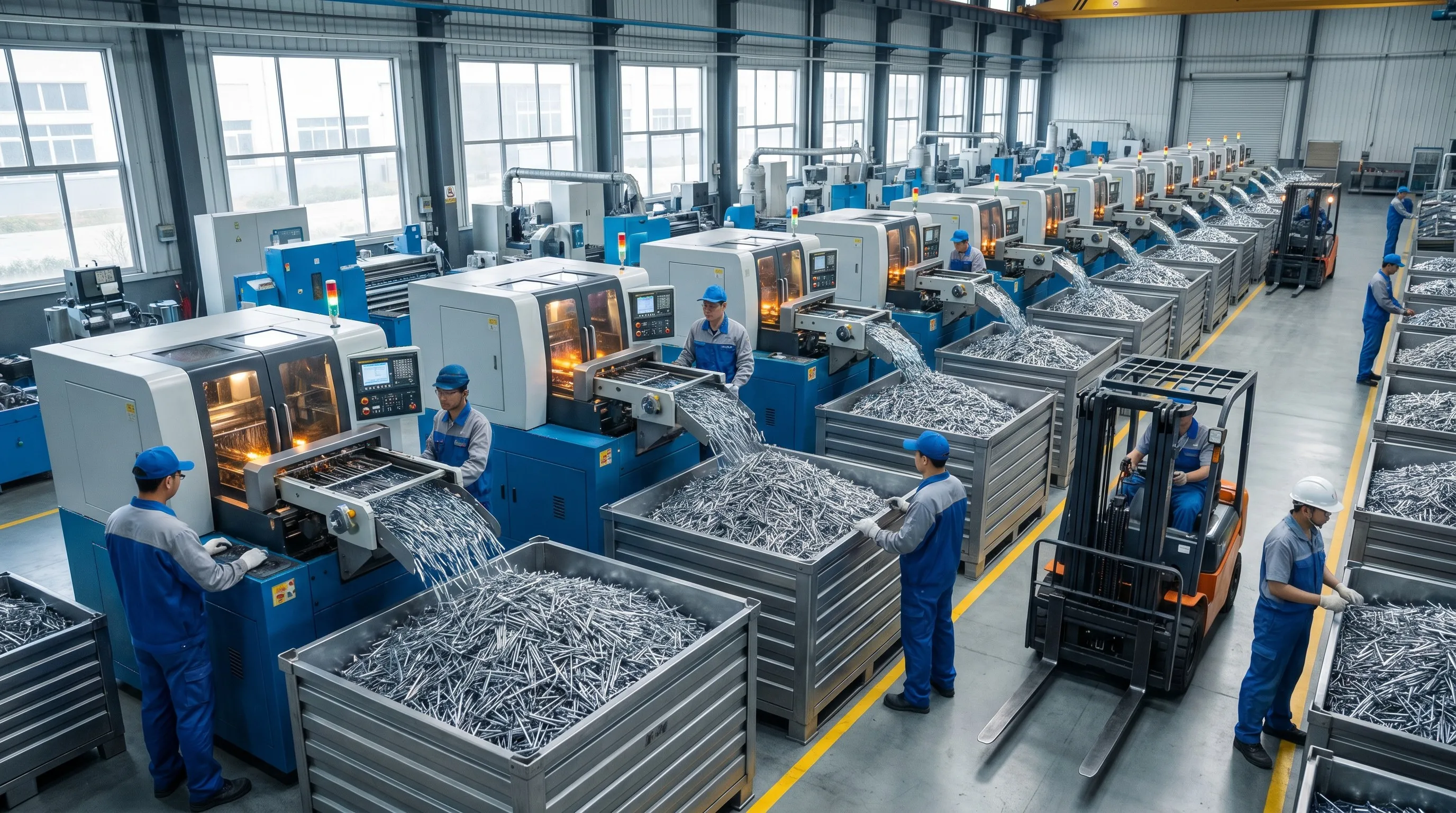 Planta de fabricaci&oacute;n de clavos exitosa y moderna