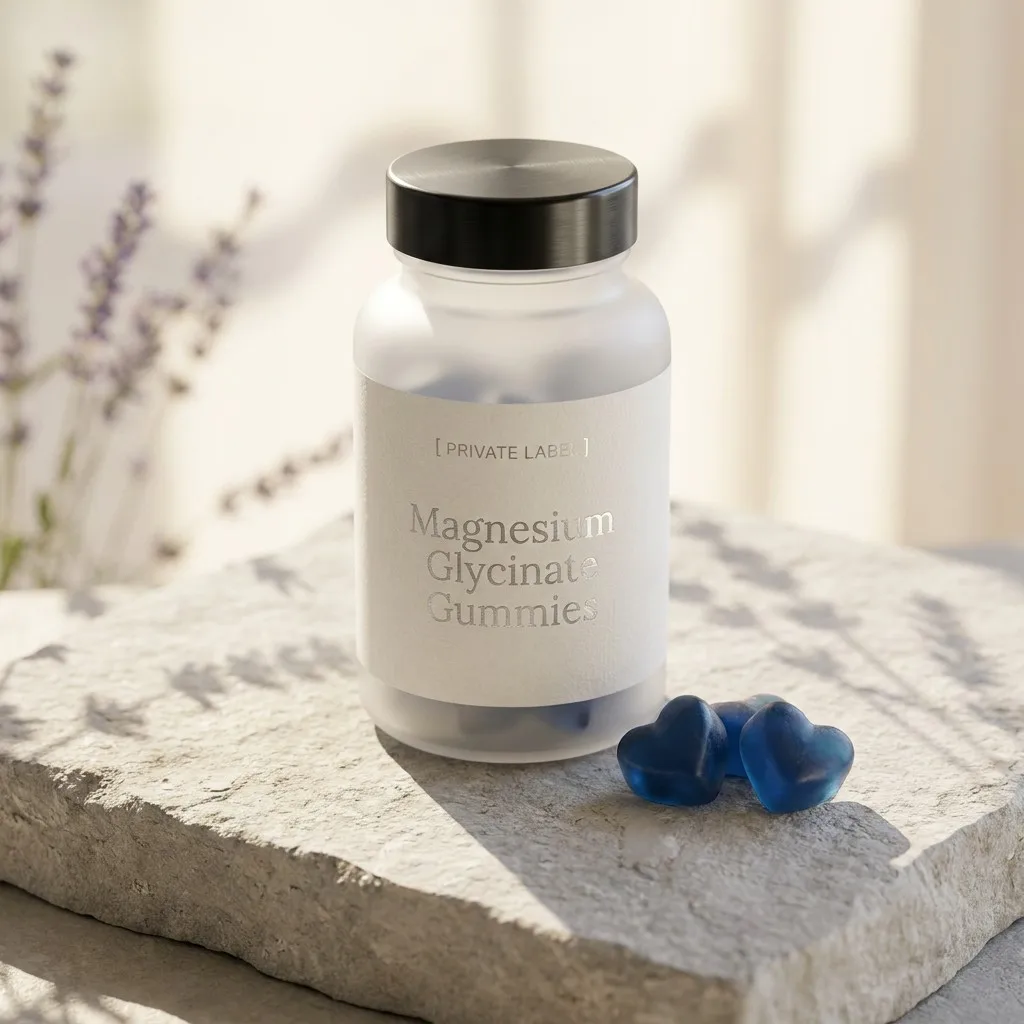 Magnesium Glycinate Gummies private label mockup