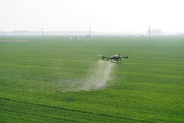 Realistic Agriculture Drone Spraying