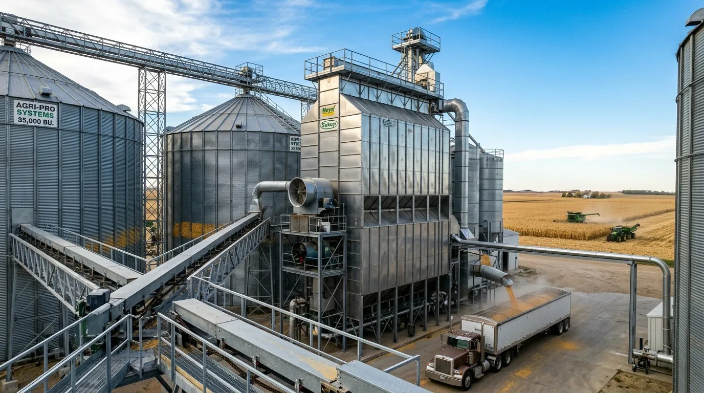 Integrated Grain Drying and Steel Silo Storage Facility for High-Quality Preservation