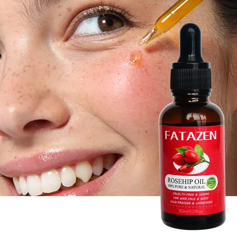 

FATAZEN Private Label Organic 100% Pure Natural Rosehip Oil Cold Press Essencial Oil Body Shimmer Bathing Massage Body Oil