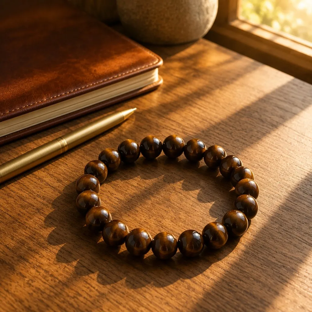 The Golden Hour on a golden morning desk scene