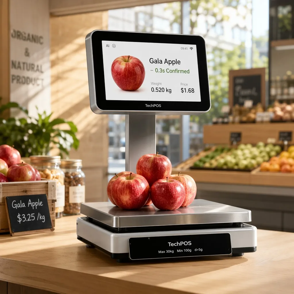 AI Scale in Modern Grocery Store