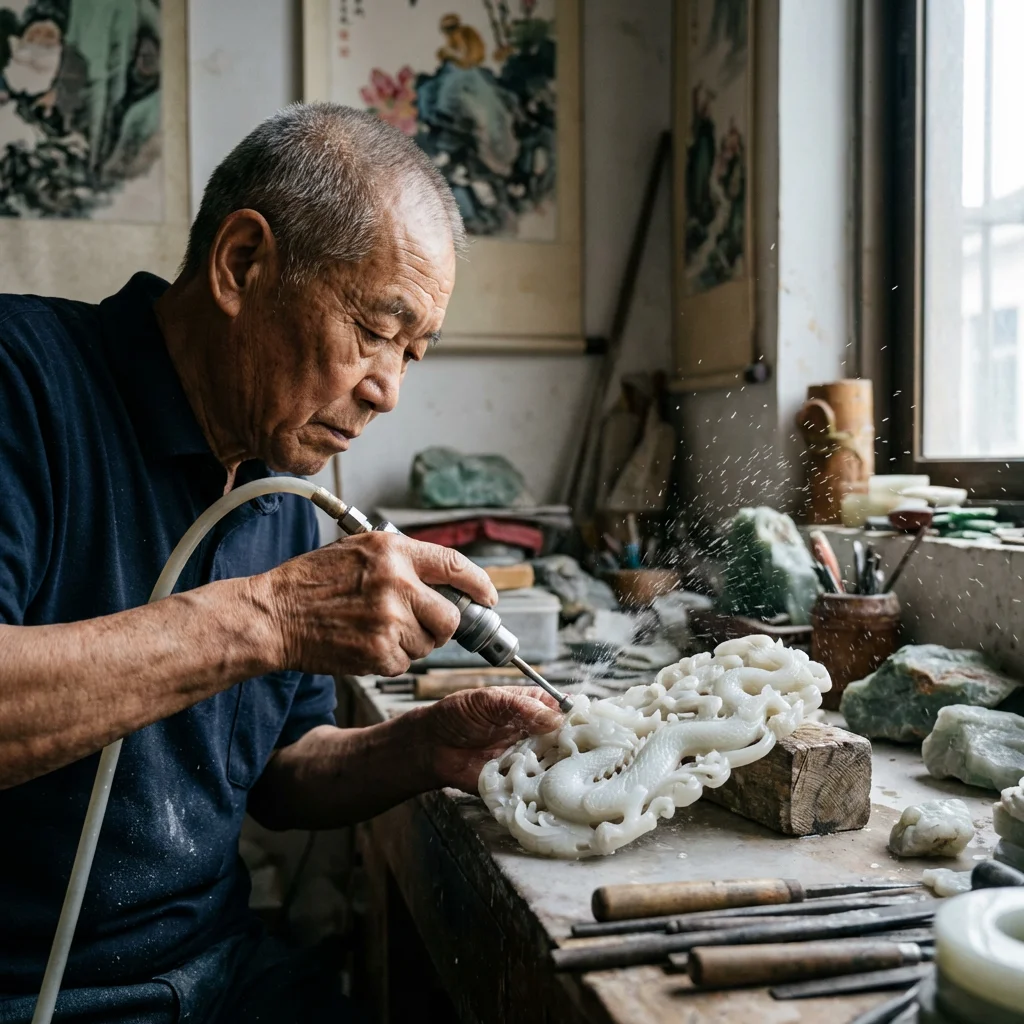 Traditional Chinese Jade Jewelry Bangle