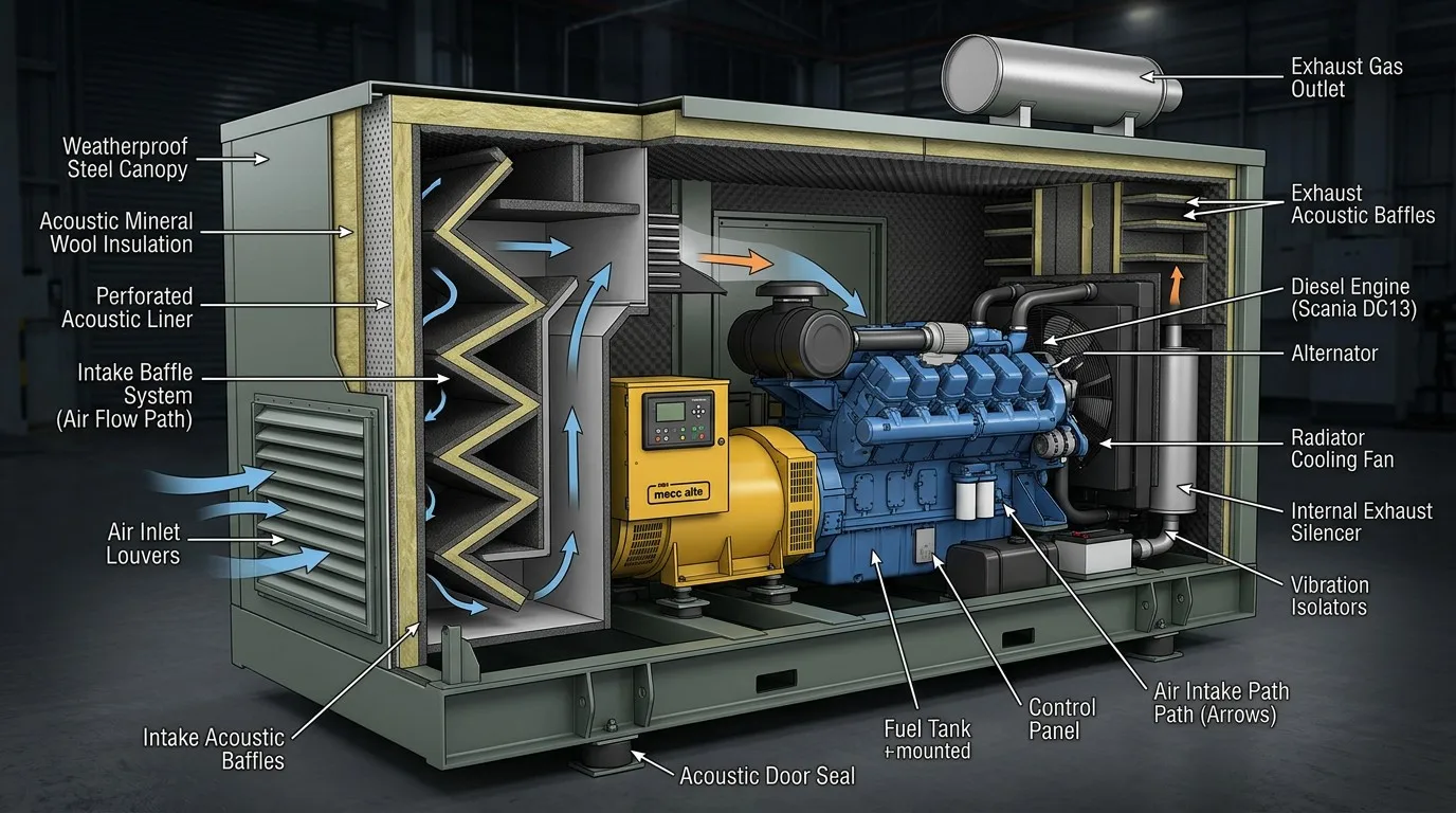 Silent Generator Canopy Illustration