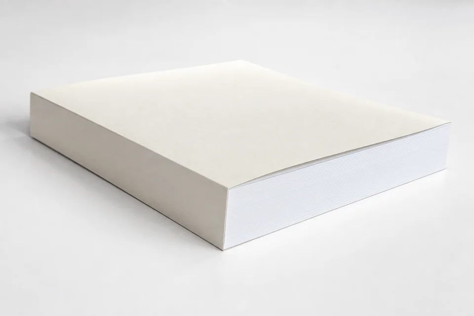 Perfect bound paperback with flat square spine - saddle stitch vs perfect binding