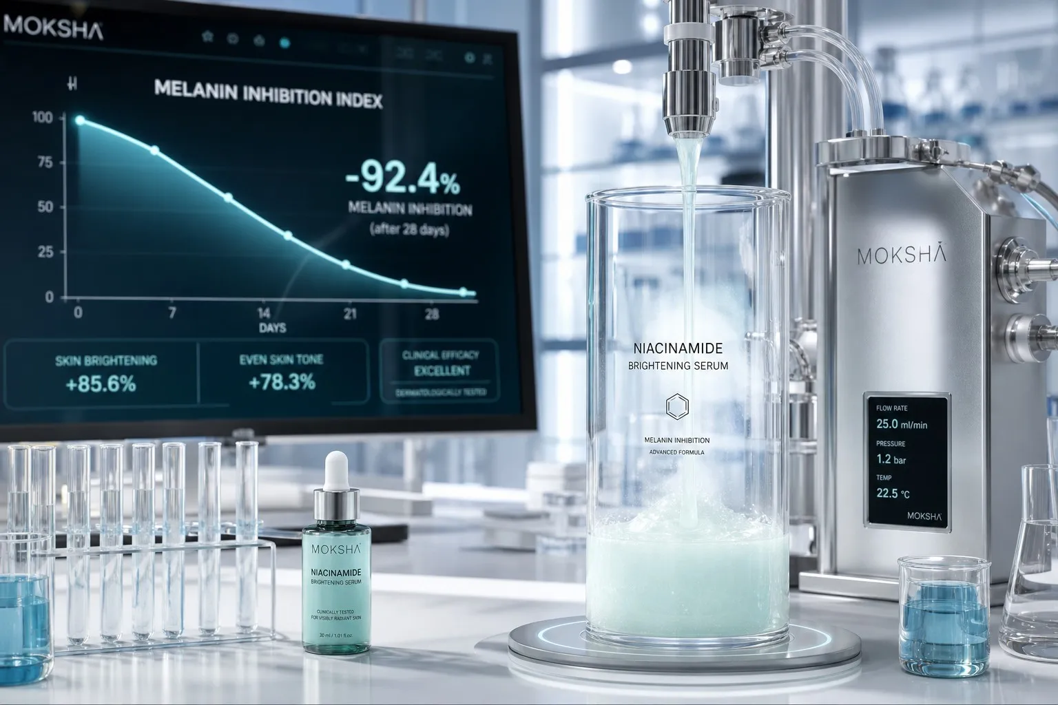 Niacinamide Body Serum OEM: 10% high concentration and fermented skin brightening data