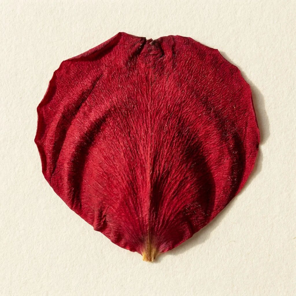 Detailed texture of preserved rose